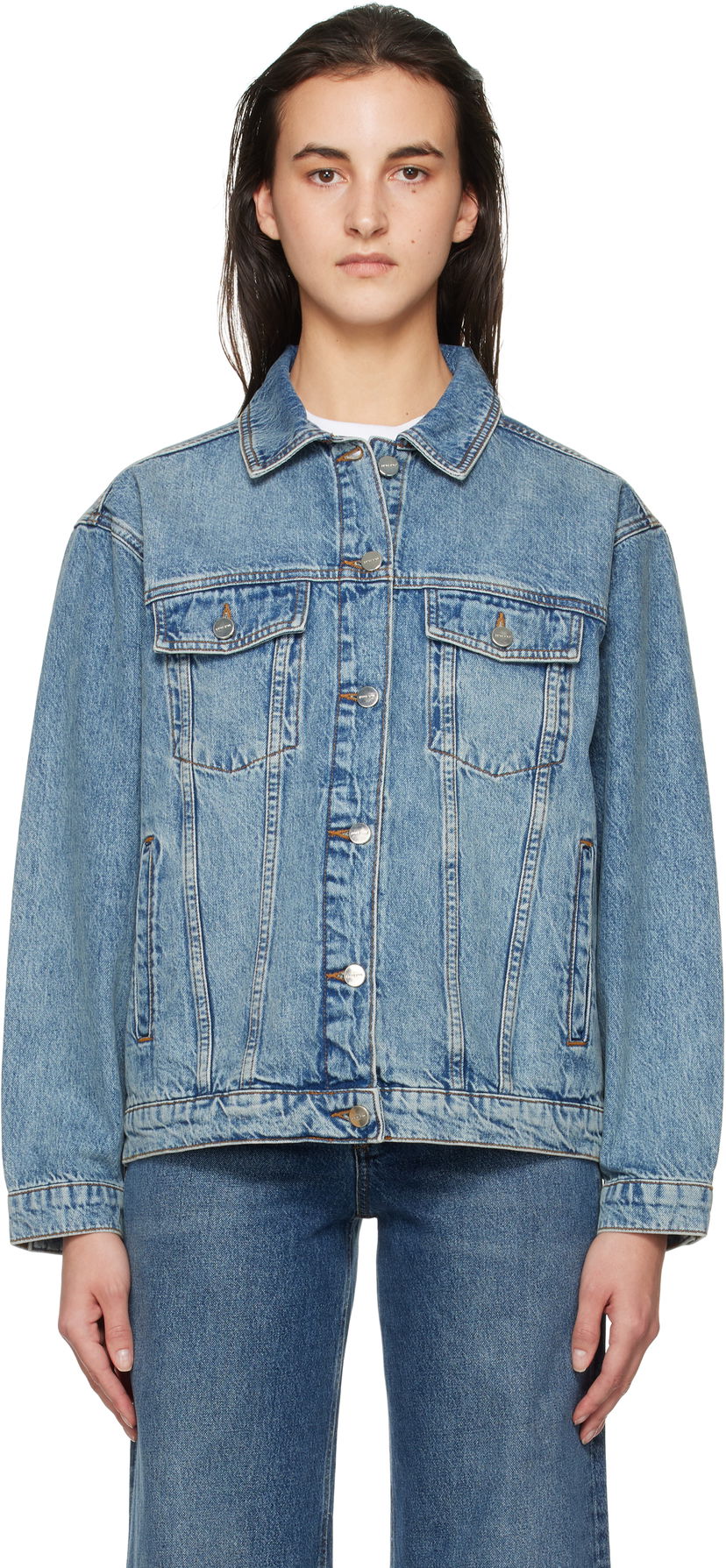 Takki Anine Bing Rory Denim Jacket Sininen | A-01-10539-WHD4