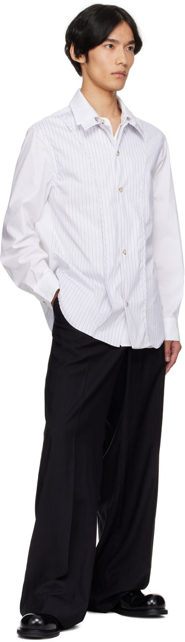 Paita Andersson Bell Andersson Bell Open Collar Layered Shirt Valkoinen | atb1341m, 3