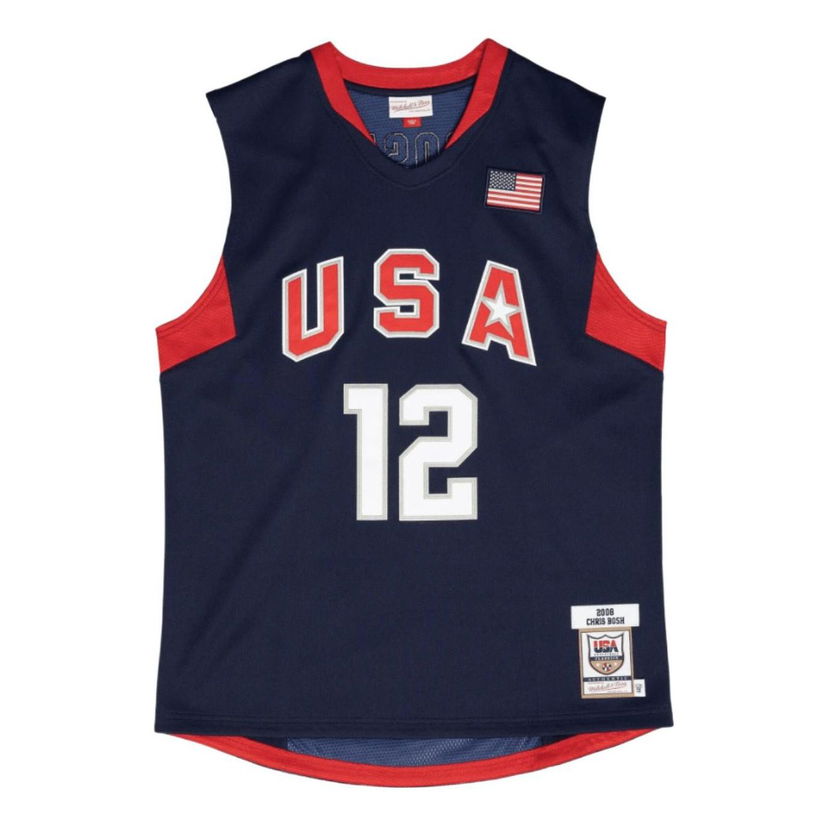 Jersey Mitchell & Ness Mitchell & Ness Team USA Chris Bosh 2008 Authentic Jersey Sininen | AJY44386-USA08CBONAVY