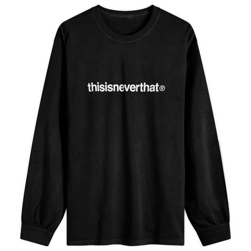 T-paita thisisneverthat T-Logo Long Sleeve T-Shirt Musta | TN243TTSLT02-BLK