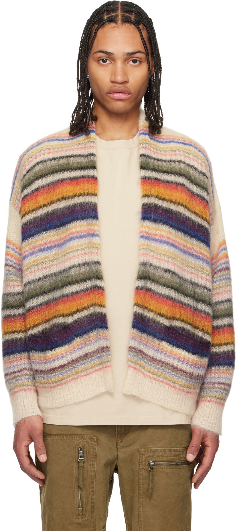 Villapaita ISABEL MARANT Isabel Marant Danah Striped Open Cardigan Monivärinen | 25PCA0014HA-C1L09H