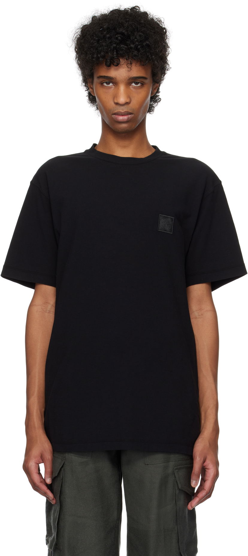 T-paita Stone Island Stone Island Garment Dyed Tee Musta | K1S15 2100008 S0F11