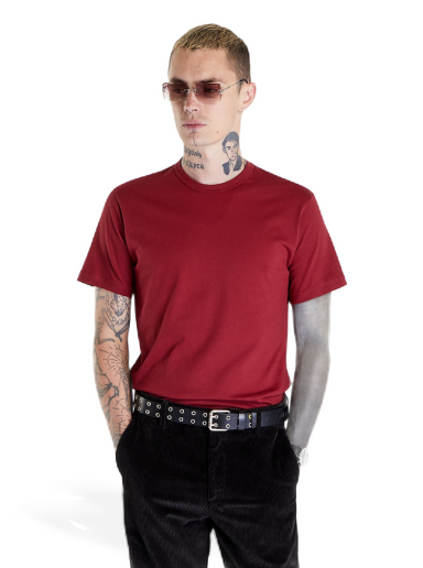 T-paita Comme des Garçons SHIRT Knit T-Shirt Burgundia | FJ-T016