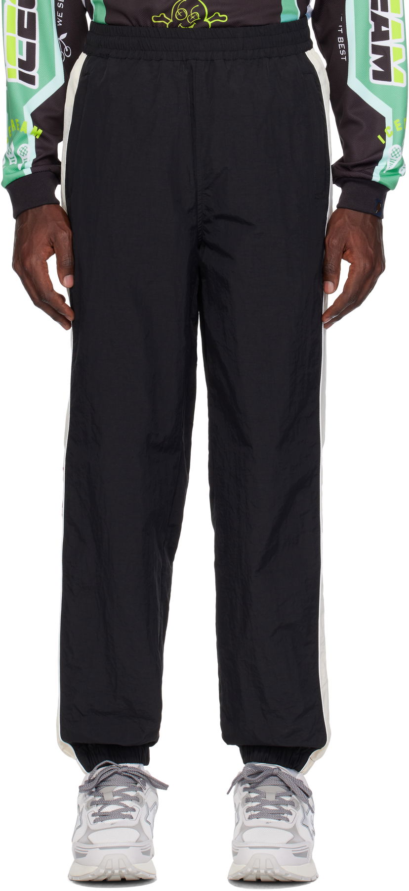 Verryttelyhousut BBC IceCream ICECREAM Nylon Track Pants Musta | IC24431