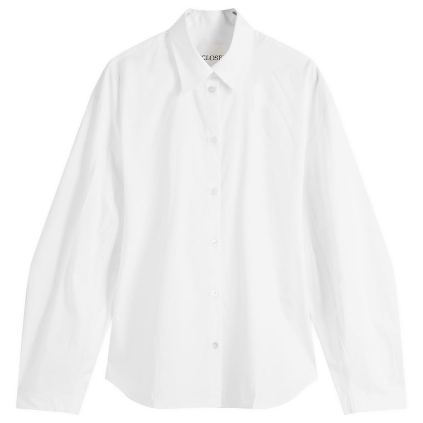 Paita CLOSED Closed Pleated Sleeve Shirt, Size X-Small Valkoinen | C94202-25E-22