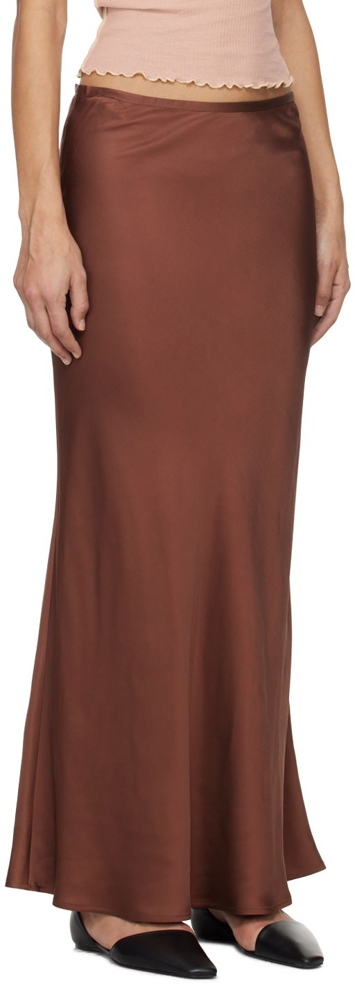 Hame Baserange Maxi Skirt Ruskea | SKDYF-VI-SP24, 1