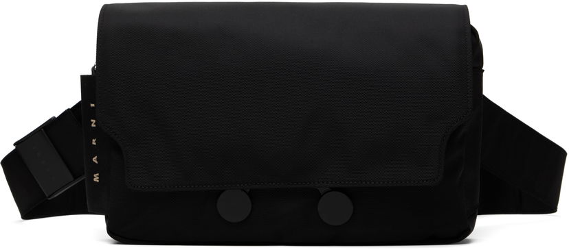 Vyötärölaukku Marni Marni Cordura Cityscape Belt Bag Musta | MUMQ0023A0 P8184