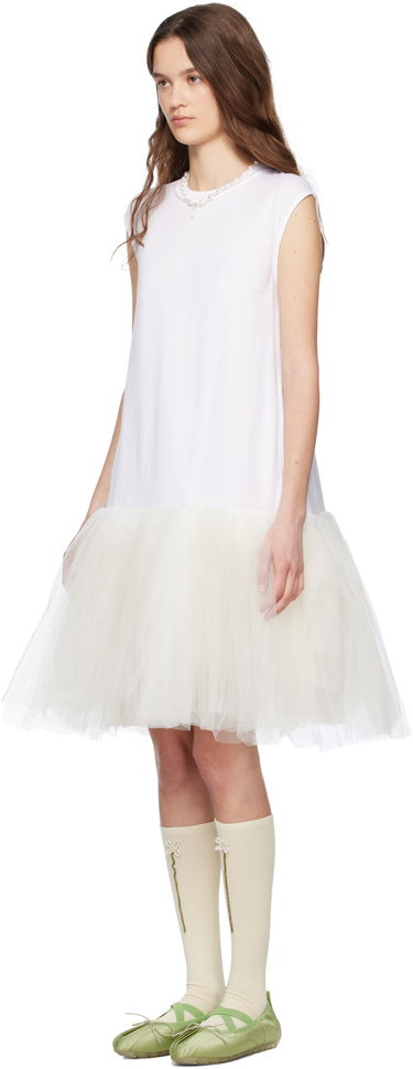 Mekko Simone Rocha Simone Rocha Relaxed Ballet Tutu Midi Dress Valkoinen | 7396 0553, 3