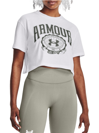 T-paita Under Armour UA Collegiate Crop Valkoinen | 1379402-100