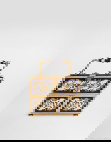 Käsilaukku Dolce & Gabbana Dolce Box Ornate Painted Wood Top Handle Bag Monivärinen | BB5970AD16680995, 0