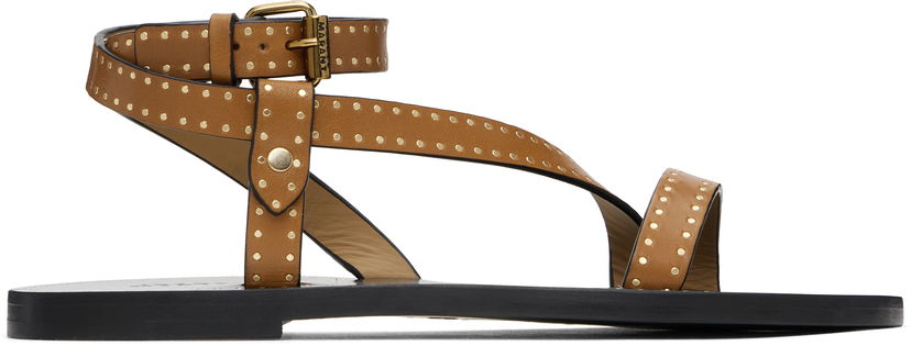 Tennarit ja kengät ISABEL MARANT Isabel Marant Jopee Studded Leather Sandals Ruskea | SD0228FA-C1B05S