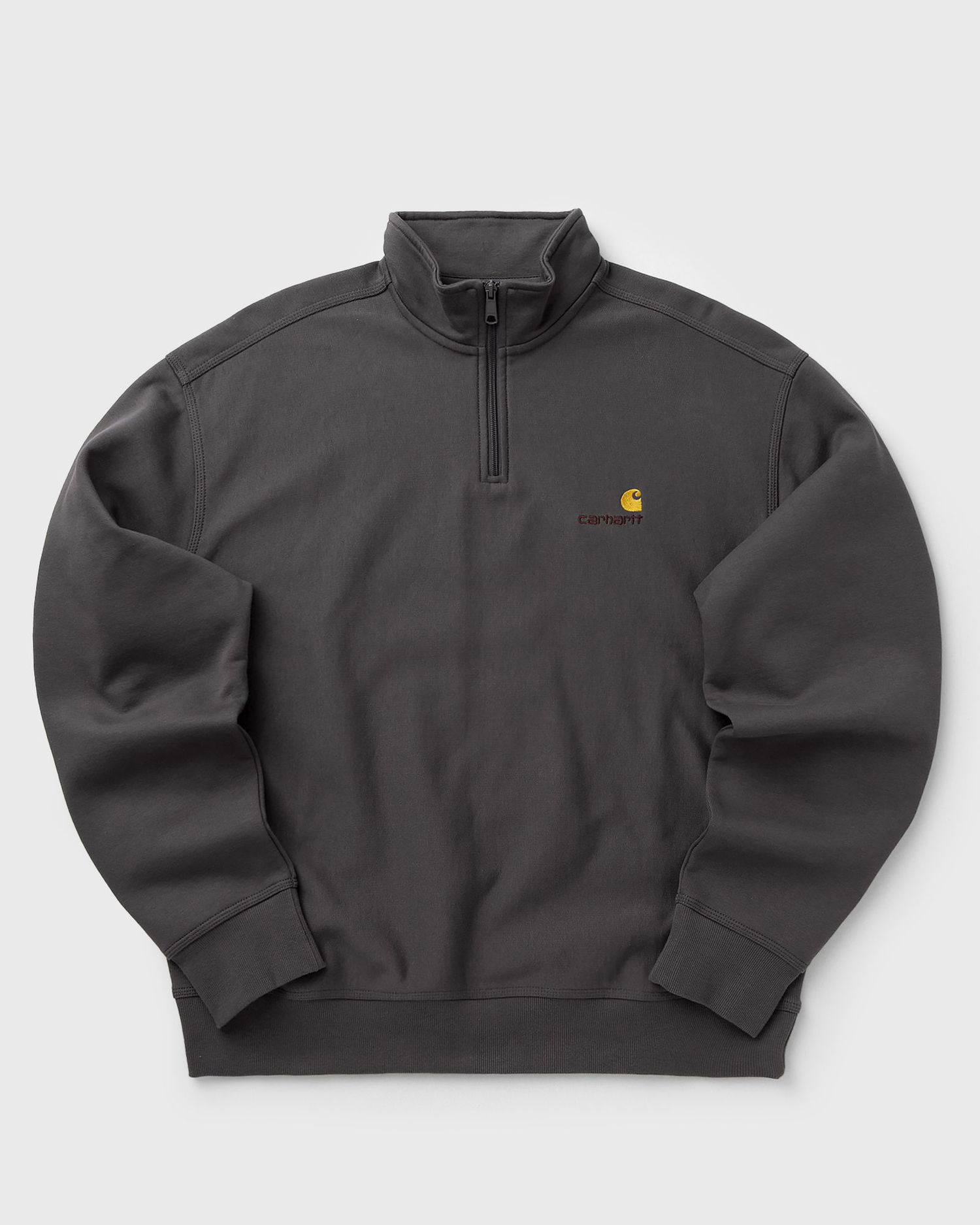 Huppari Carhartt WIP Half Zip American Script Sweatshirt Harmaa | I027014-33C.XX, 0