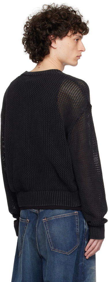 Villapaita Represent Clo Represent Open Gauge Knit Sweater Musta | MLM3821, 2