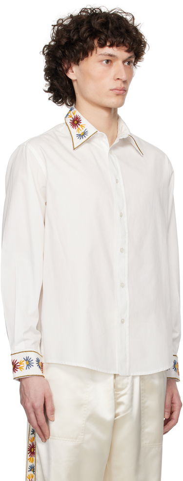 Paita Bode Bode Candyfloss Embroidered Shirt Valkoinen | MRS25SH003, 1