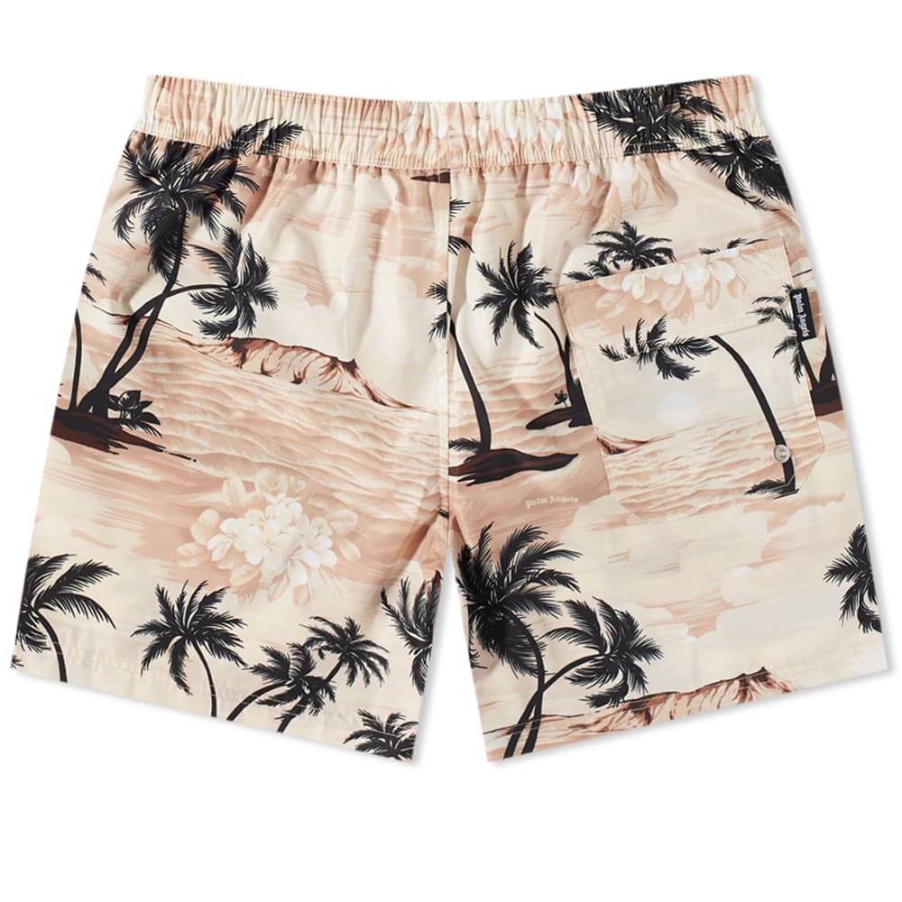 Uimapuvut Palm Angels Hawaiian Swim Short Beige | PMFD002S23FAB0046110, 0