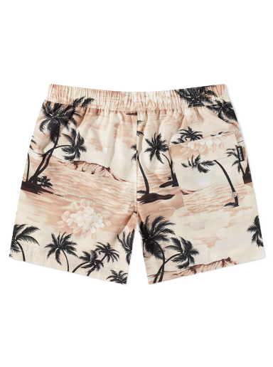 Uimapuvut Palm Angels Hawaiian Swim Short Beige | PMFD002S23FAB0046110