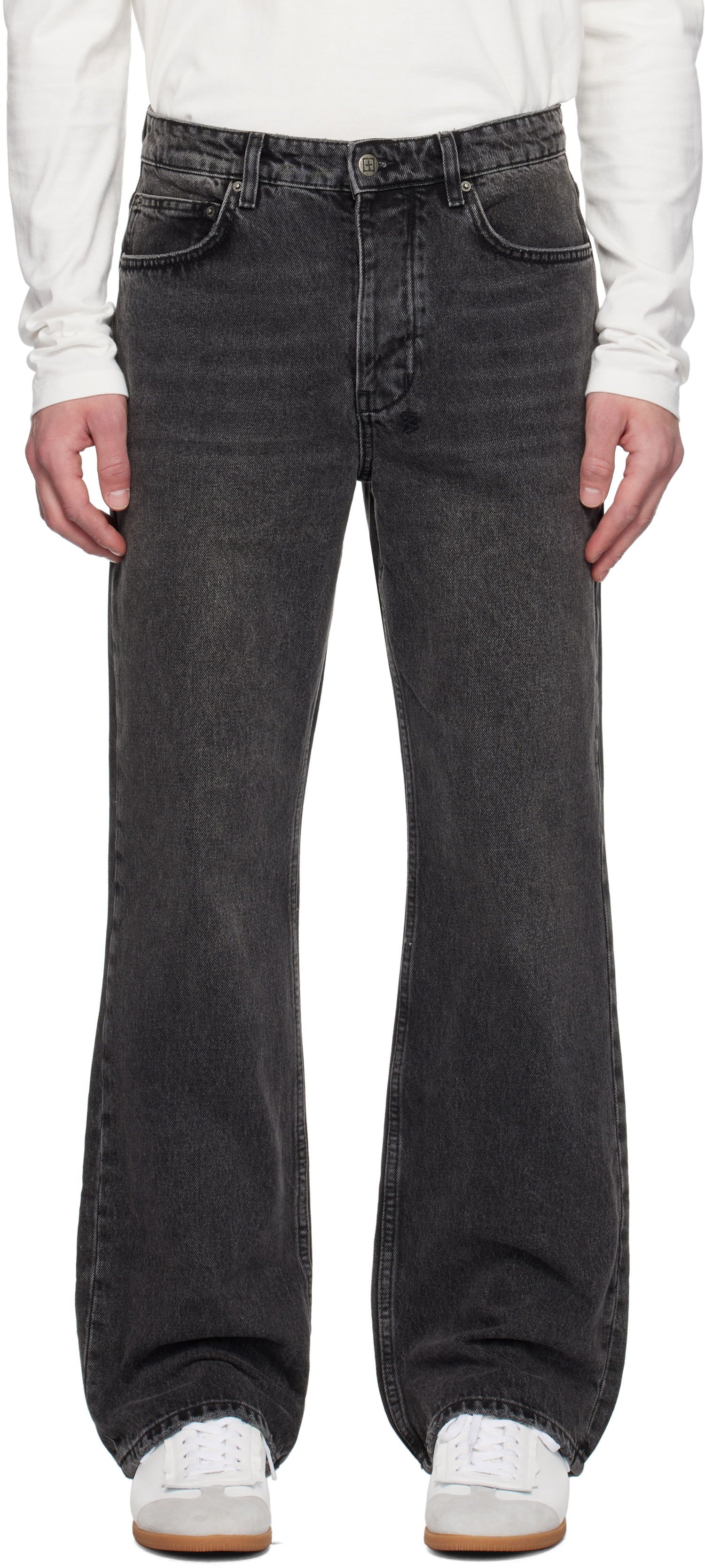 Jeans Ksubi Black Denim Loose Fit Jeans Musta | MPS25DJ003, 0