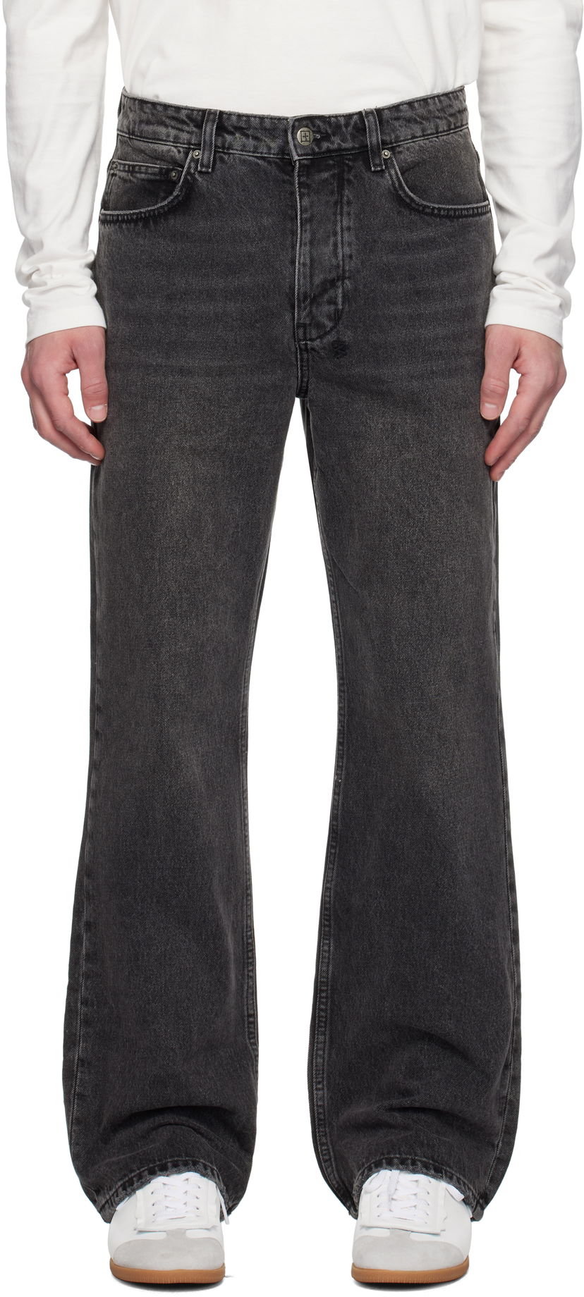 Jeans Ksubi Black Denim Loose Fit Jeans Musta | MPS25DJ003