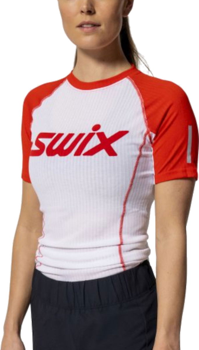 T-paita SWIX SWIX Roadline RaceX T-Shirt Valkoinen | 10023-23-00035