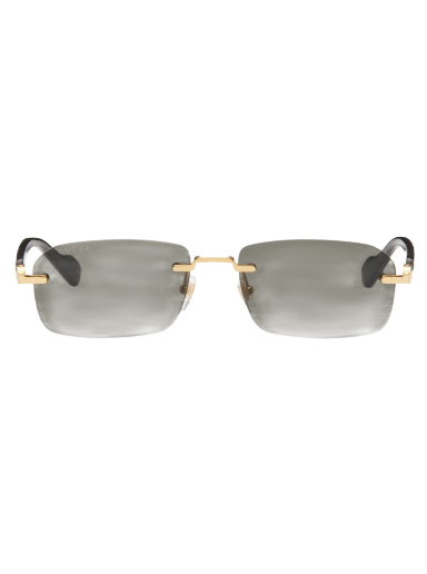 Aurinkolasit Gucci Rimless Sunglasses "Black & Gold" Musta | GG1221S-001