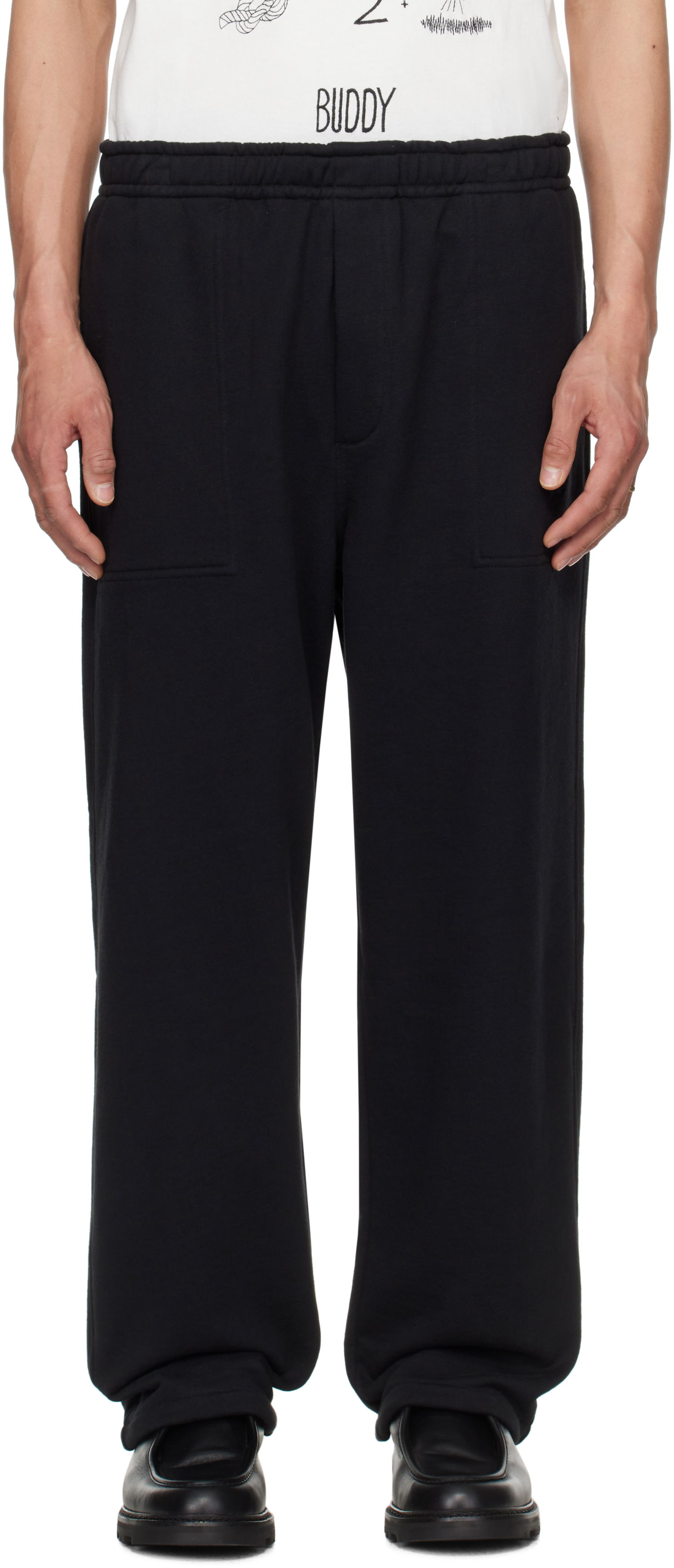 Verryttelyhousut Bode Bode Sideline Sweatpants Musta | MRS25CS055, 0