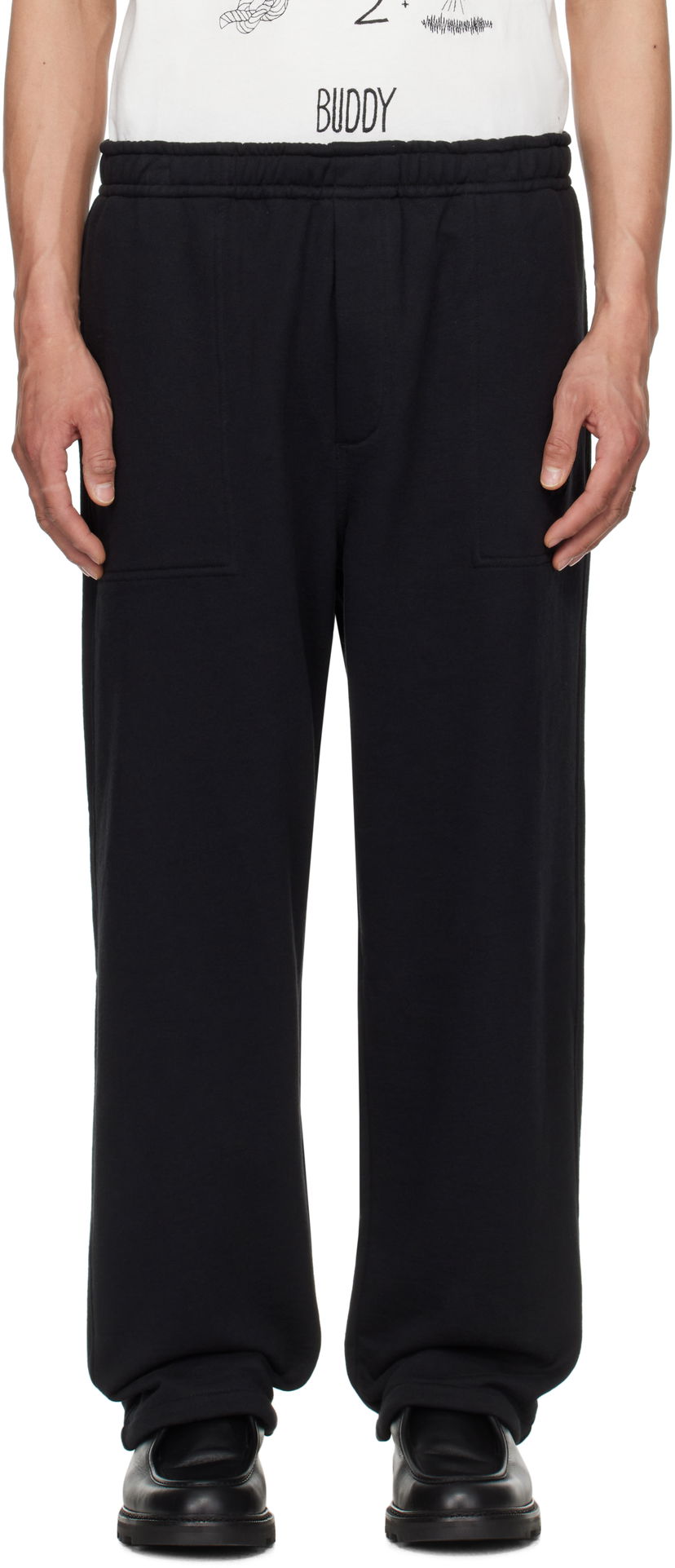 Verryttelyhousut Bode Bode Sideline Sweatpants Musta | MRS25CS055