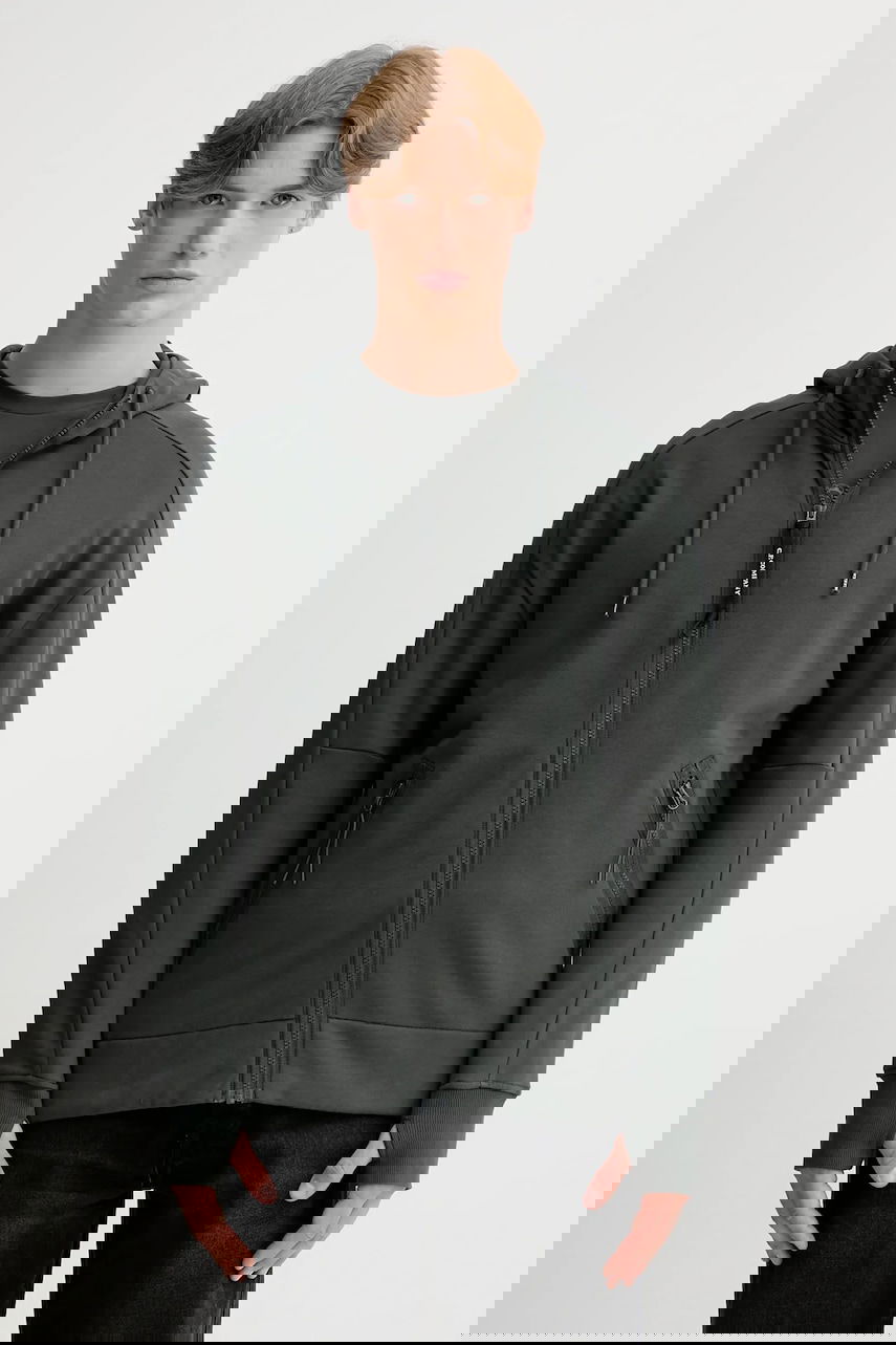 Huppari C.P. Company C.P. Company Smooth Hooded Zip-Up Sweatshirt Vihreä | 19CMSS715A005086W, 0