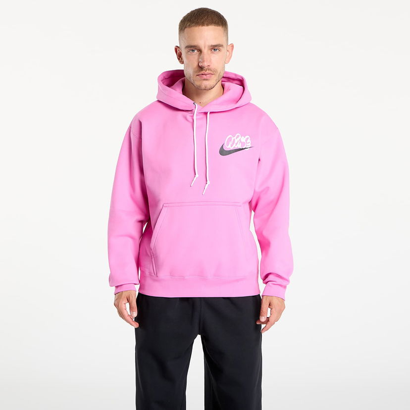 Huppari Nike Solo Swoosh Fleece Hoodie Vaaleanpunainen | IH4293-675