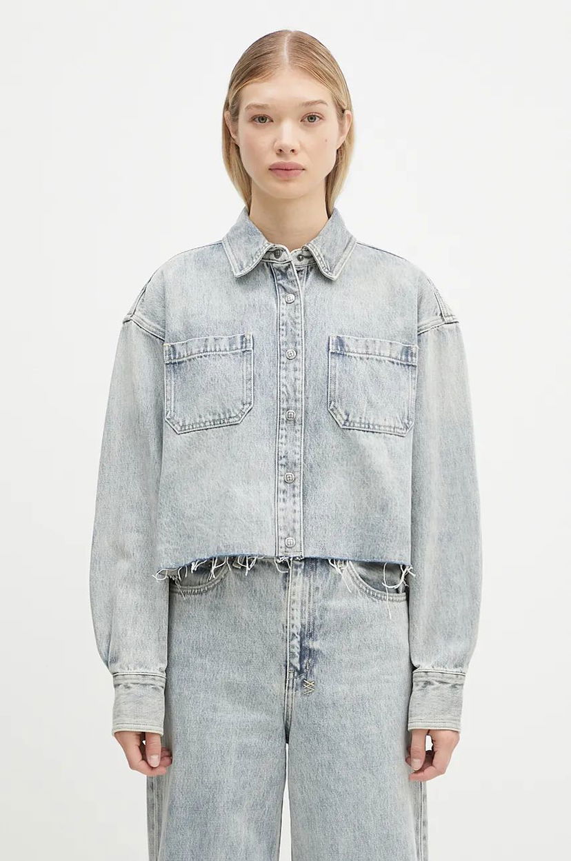Paita Ksubi Cutaway Longsleeve Shirt Worn Oversize Sininen | WPF24SH001