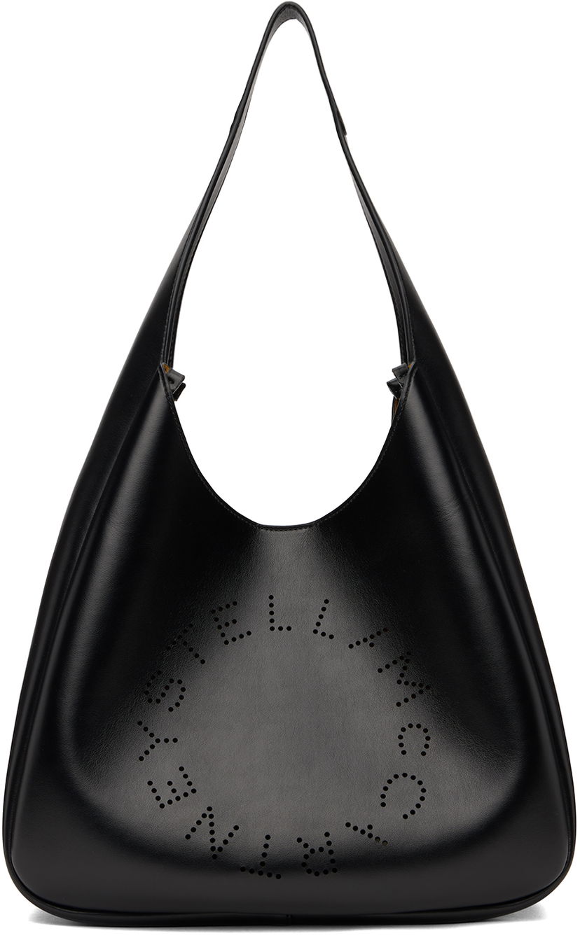 Käsilaukku Stella McCartney Alter Mat Perforated Logo Tote Bag Musta | 7B0102W8542