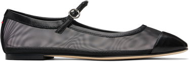 Vaatteet Aeyde Aeyde Uma Mesh Toe-Cap Ballerina Flats Musta | A11-FL-RKLS08FL181-SS25-800-007, 0