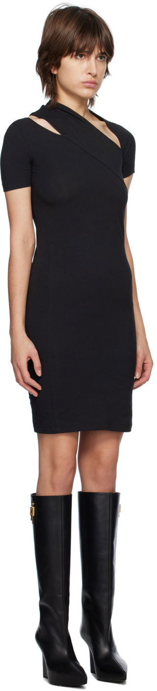 Mekko Helmut Lang Slash Midi Tee Dress Musta | N02HW604, 1