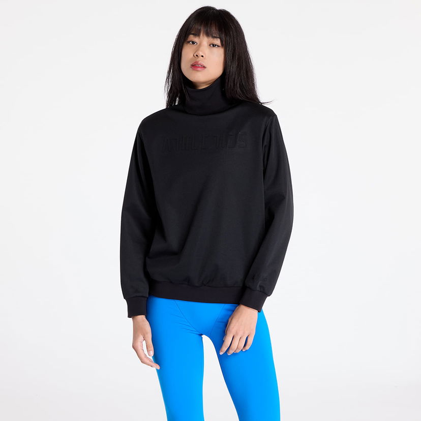 Huppari adidas Originals Sweatshirt adidas x Fear Of God Athletics Womens Mock Neck Pullover Black S Musta | IT1922