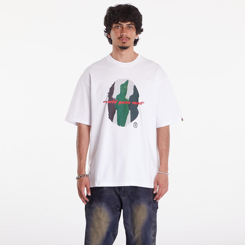 T-paita BAPE A BATHING APE Shark Shinji Ape Head Relaxed Fit Tee Valkoinen | 001TEK301328MWHT