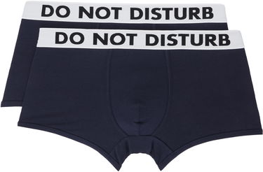 Nyrkkeilijät Moschino Moschino Two-Pack "Do Not Disturb" Boxer Briefs Tummansininen | 251V1V131444100290, 0