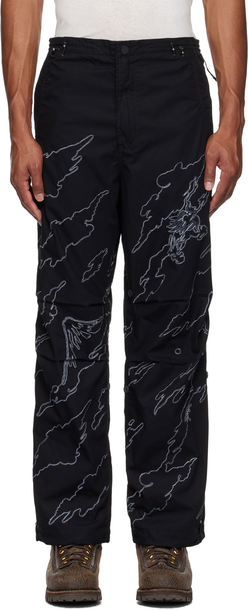 Housut Maharishi DPM: Bonsai Sparse Snopants Trousers Musta | 5340