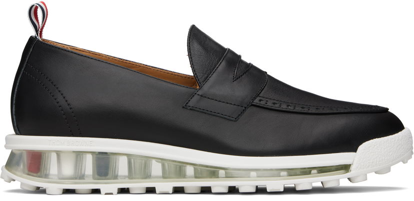 Tennarit ja kengät Thom Browne Thom Browne Clear Tech Runner Sole Penny Loafers Musta | MFE008B-05584