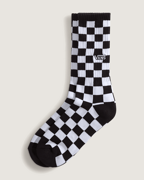 Sukat Vans Checkerboard Crew Socks (Size: L) Musta | VN000QBDY28, 0