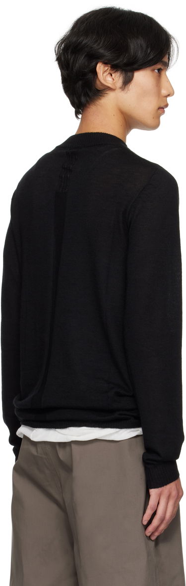 Villapaita Rick Owens Rick Owens Concordians Level Lupetto Sweater Musta | RU02E1625 WS, 2