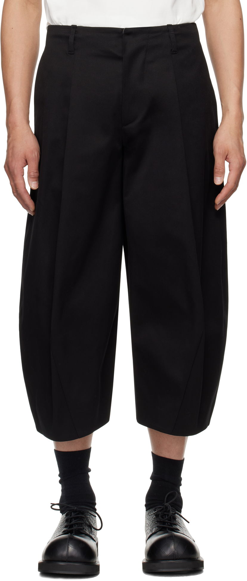 Housut ADER ERROR ADER error Product. 83 Cropped Balloon Trousers Musta | BO01SSSA0206BK