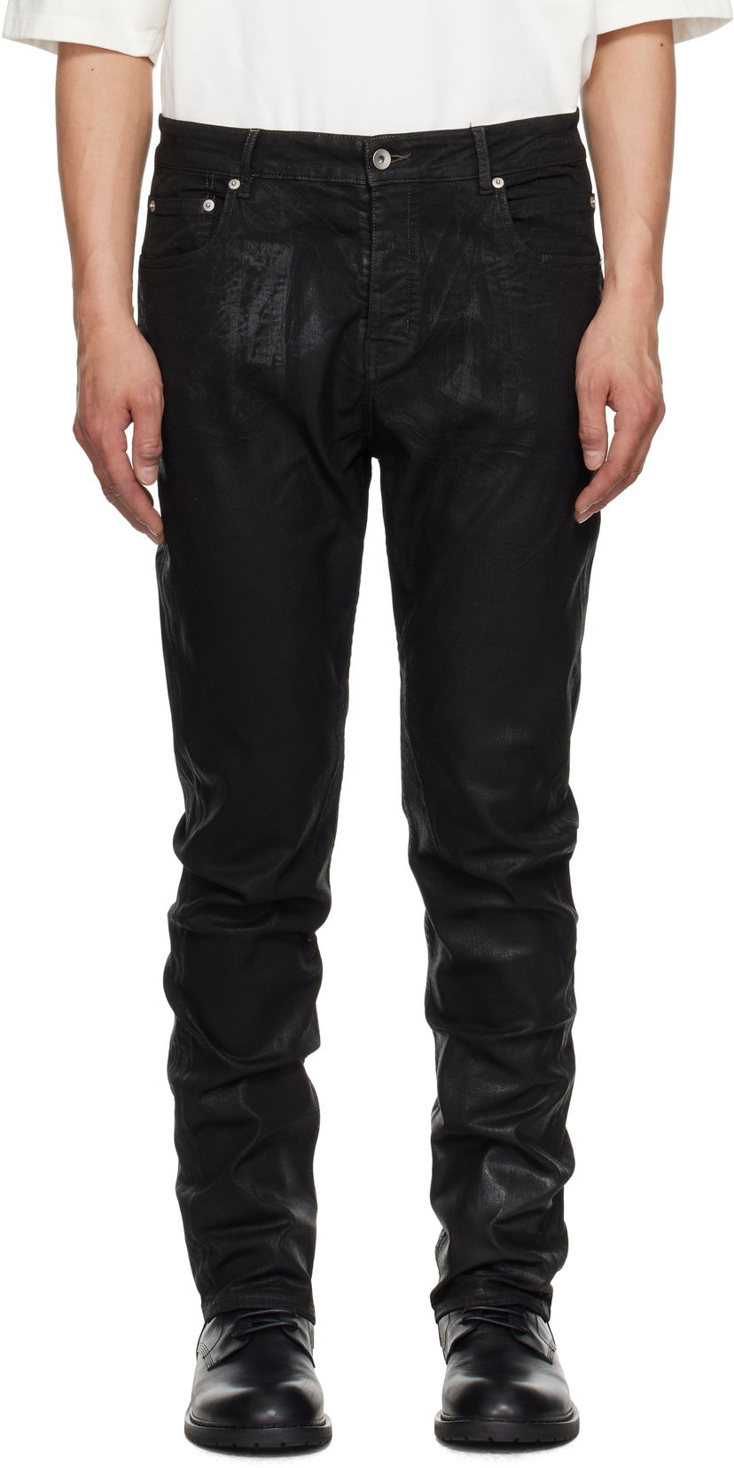 Jeans Rick Owens Rick Owens DRKSHDW Hollywood Detroit Cut Jeans Musta | DU01E3366 SCF