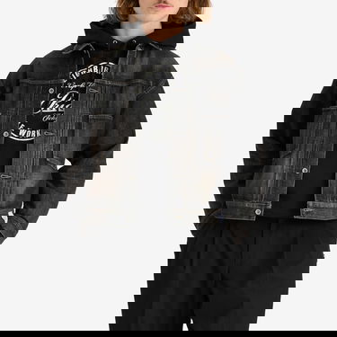 Takki Neighborhood Neighborhood Washed Denim Type-2 Jacket, Size Large Musta | 251XBNH-JKM02-BLK, 2