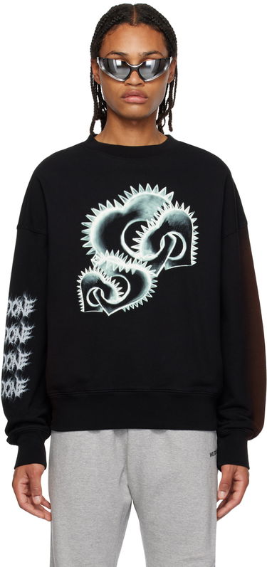 Huppari We11done We11done Crewneck Sweatshirt Musta | WD-TS3-23-710-U-BK, 0