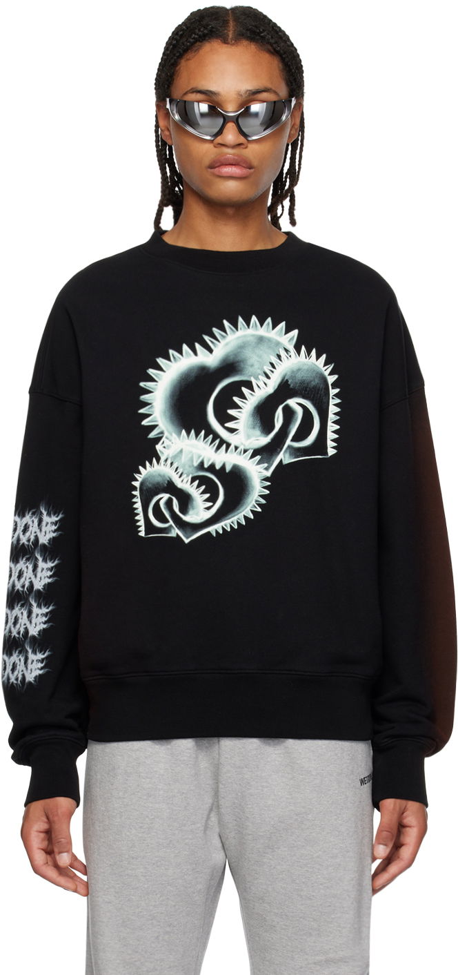 Huppari We11done We11done Crewneck Sweatshirt Musta | WD-TS3-23-710-U-BK
