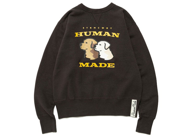 Huppari Human Made Sweatshirt with Print Musta | HM25CS011