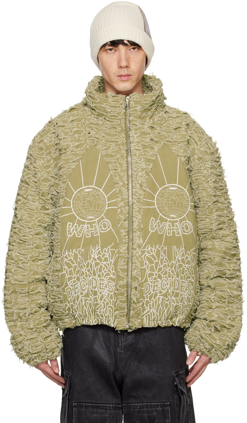 Bomber-takki Who Decides War Who Decides War Husk Jacket Vihreä | 1130970022FW24