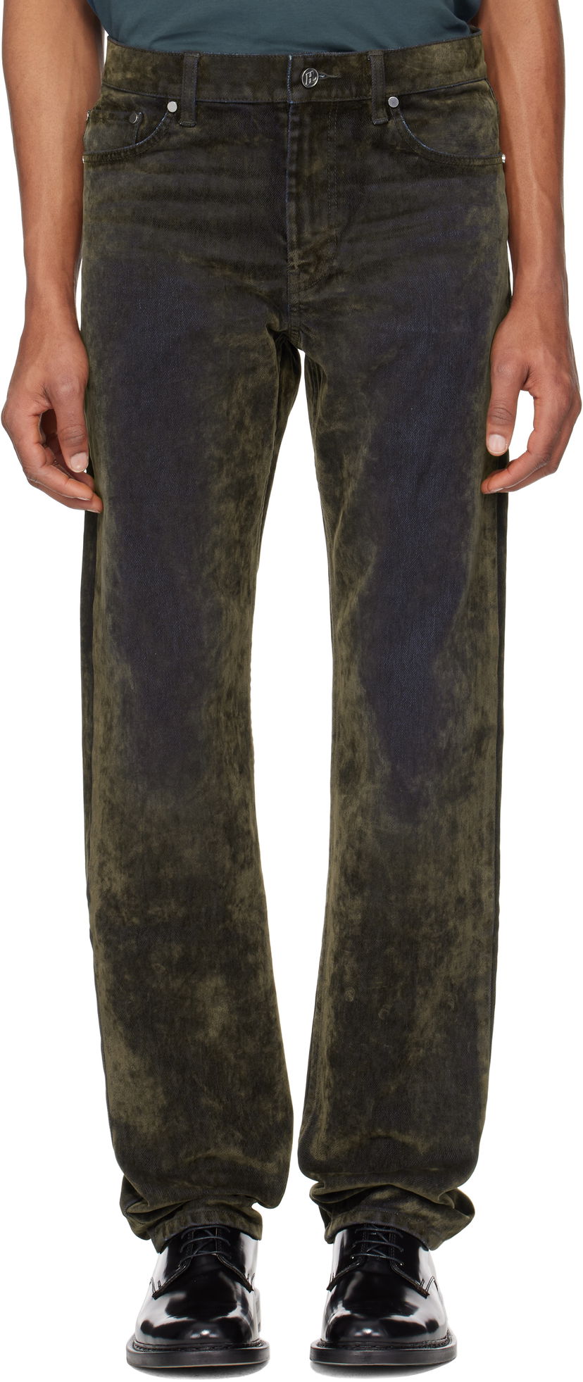 Jeans Helmut Lang Helmut Lang Flocked Jeans Vihreä | O09DM202