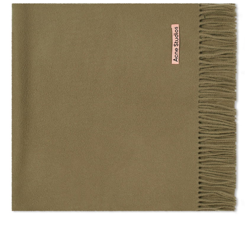 Huivi Acne Studios Canada Narrow Reversible Scarf "Khaki Green" Vihreä | CA0210-AB6