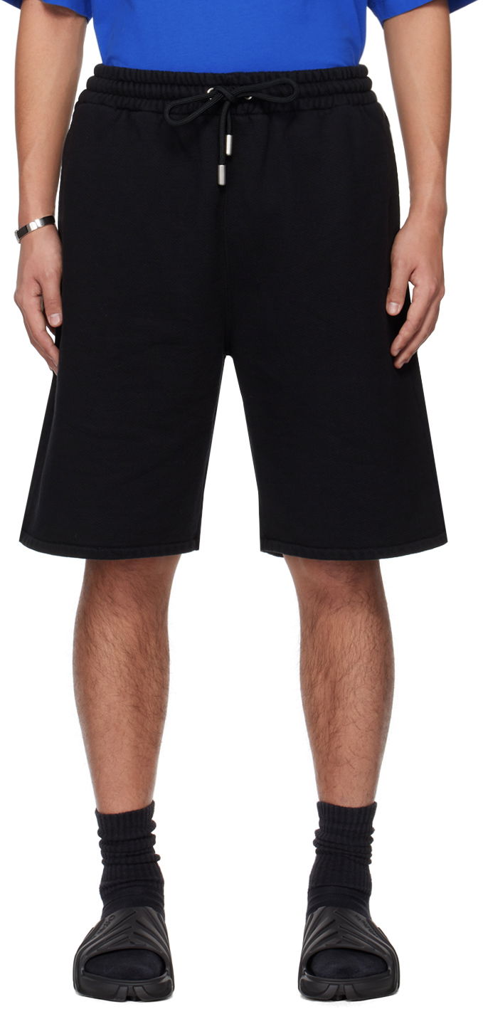 Shortsit Off-White Black Cornely Diags Shorts Musta | OMCI013S24FLE0021001