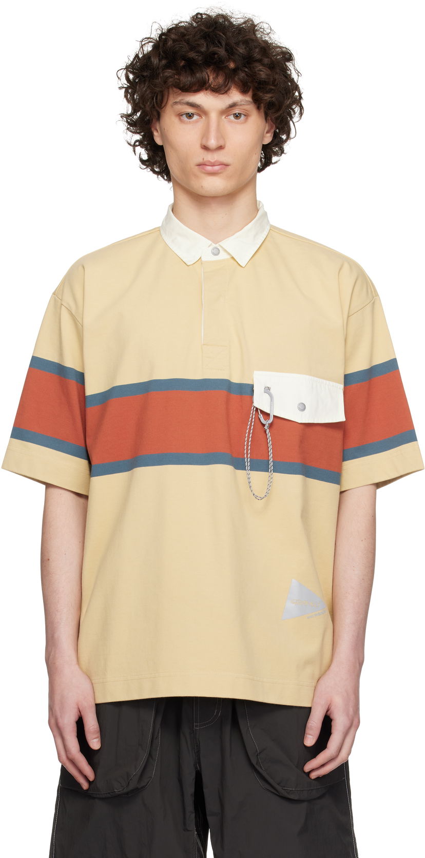 Poolopaita and wander and wander x Gramicci Tech Rugby Polo Keltainen | GUJ5-S3010